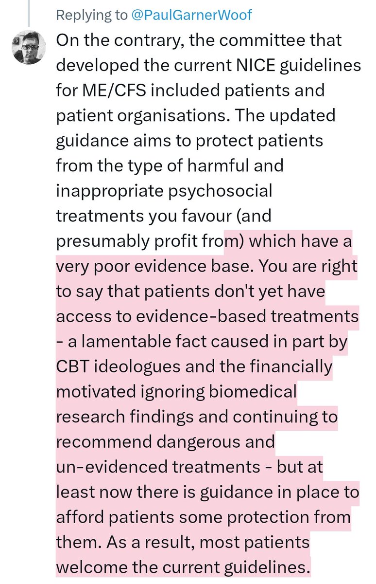 Dan_Wyke's tweet image. Reposting my reply for anyone Professor Garner has blocked. #MECFS #pwME #pwLC #LongCovid #chronicillness #MyalgicEncephalomyelitis