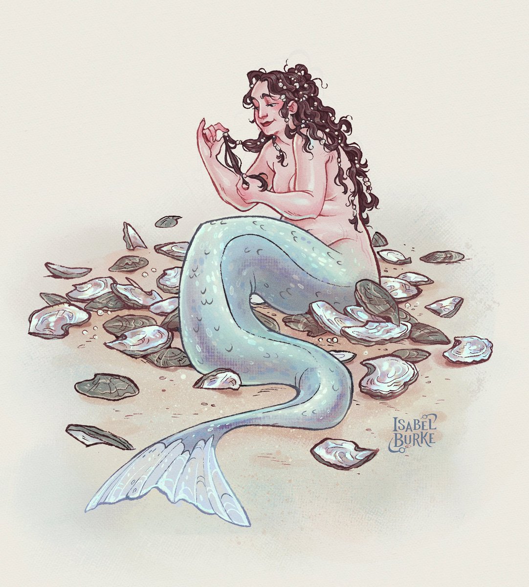 absolutely decimating local marine ecosystems but she looks cute doing it i guess #mermay