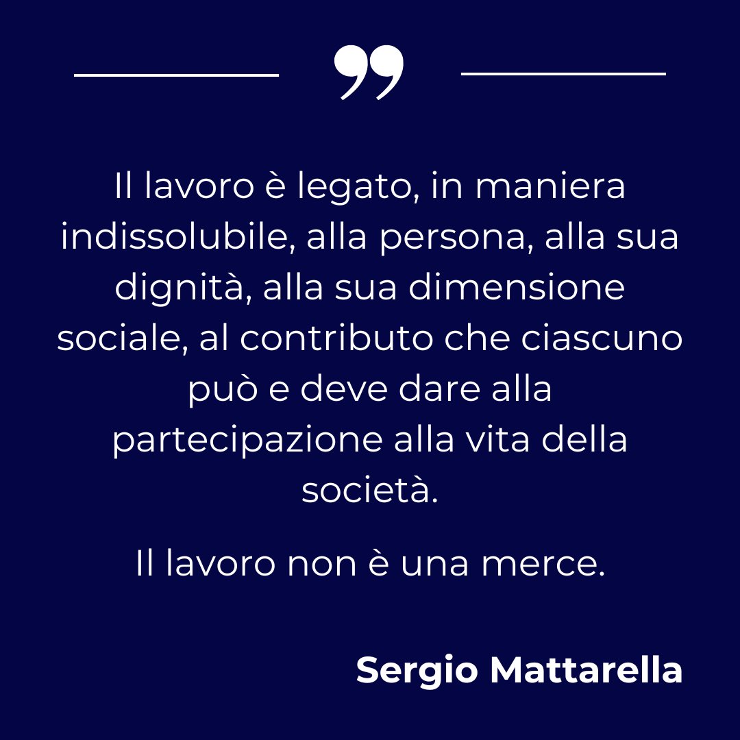 Alla profondità dei contenuti espressi dal #presidentedellarepubblica fa riscontro la #banalità inconcludente delle #chiacchiere di chi ha riempito la #piazza a #Monfalcone per giustificare la propria #esistenza. Categorie ottocentesche non tutelano i #dirittideilavoratori oggi