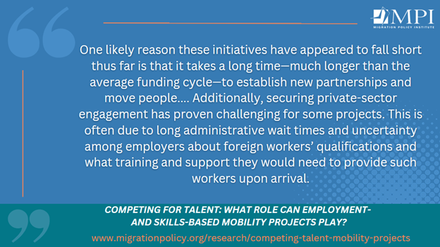 Legal migration pathways connecting workers in low- & middle-income countries to jobs abroad are gaining traction – witness Europe’s #TalentPartnerships & the World Bank’s #GlobalSkillsPartnerships But so far, they’ve only facilitated small worker movements. We explore why