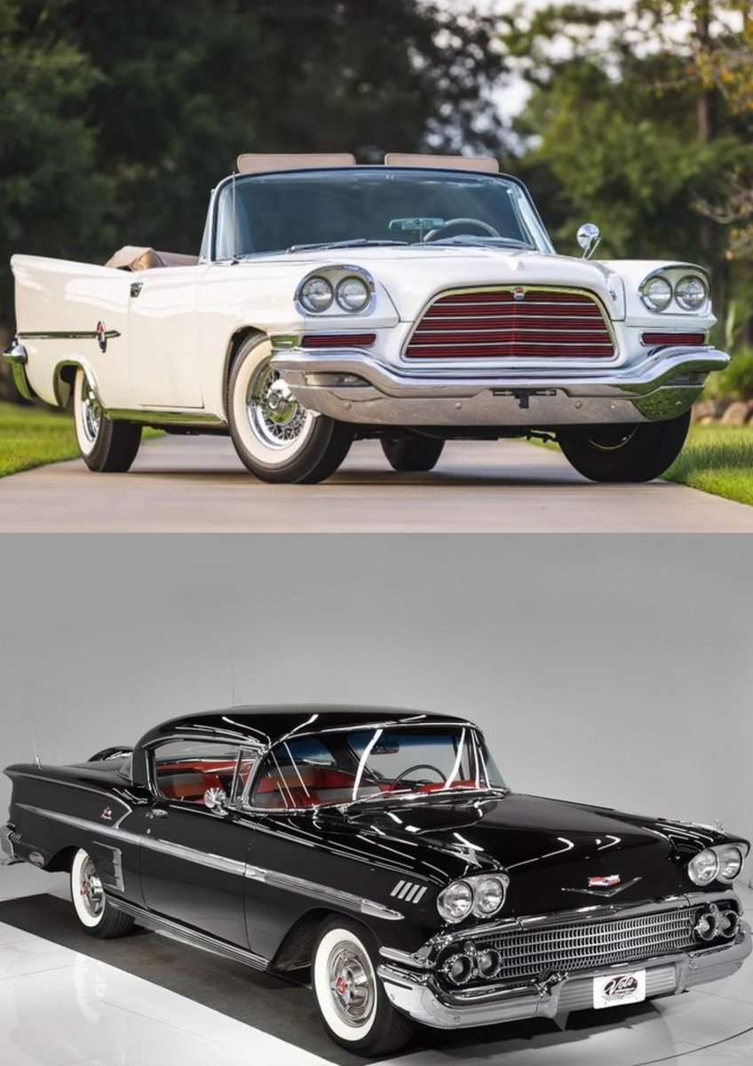 Top - '59 Chrysler 300E or 
Bottom- 58 Impala?  🤔