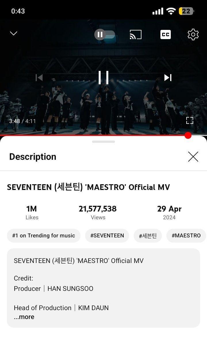 [DON'T BREAK THE CHAINS] I dare you to stream SEVENTEEN 'MAESTRO' Official MV!! 🔗 youtu.be/ThI0pBAbFnk?si     

Lets aim #17_IS_RIGHT_HERE be successful comeback #SEVENTEEN #MAESTRO      

izin tag beb @gyhist @seboonq @cheolcheri @ajunakimm @wonwoositosis