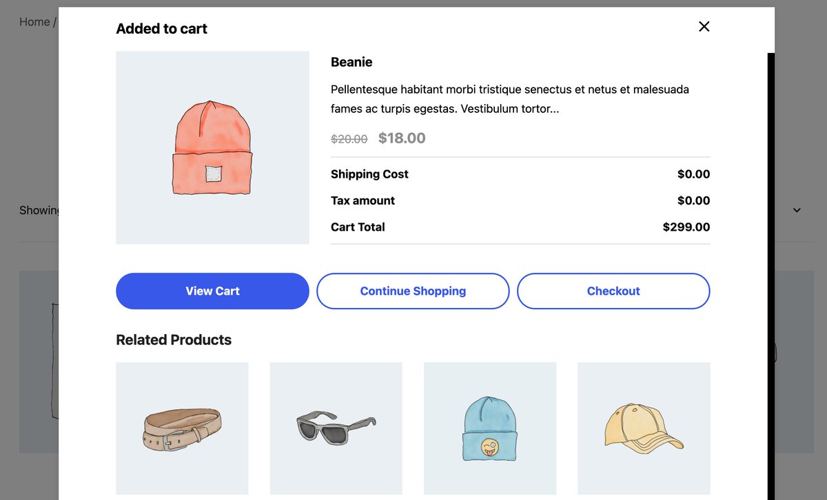 We just released our latest module for Merchant, our all-in-one plugin for WooCommerce stores, and it's an exciting one! 

Introducing Added to Cart Popup - assure and guide your customers after they click add to cart with a dynamic popup.

athemes.com/merchant/?modu…

#woocommerce
