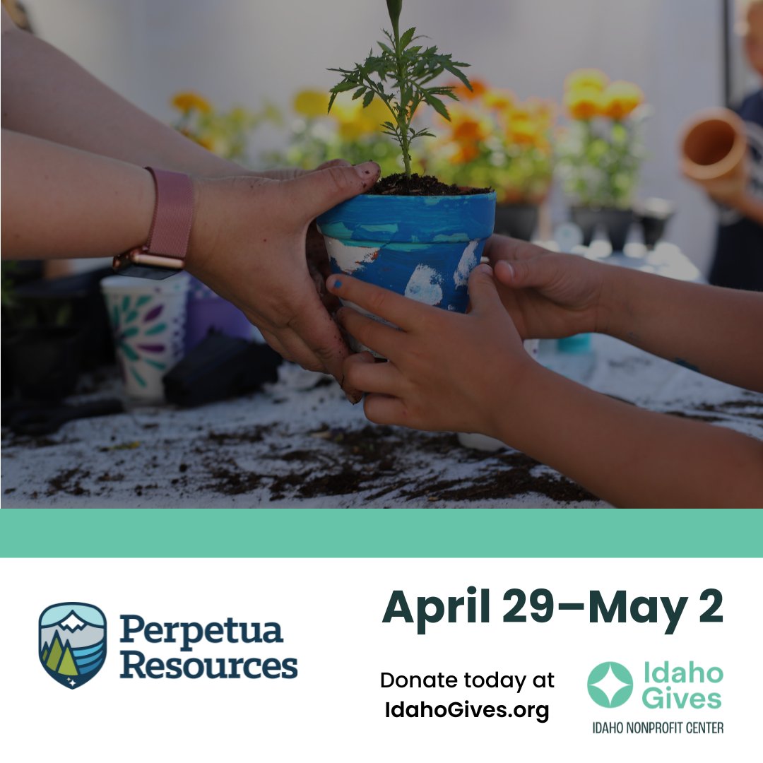 Perpetua is proud to participate in @IdahoGives! This year, we're supporting our friends at RiseUp2Thrive, Courageous Kids, Youth Advocacy Coalition, i-STEM & Idaho Veterans Chamber of Commerce. Who are you supporting? #IdahoGives