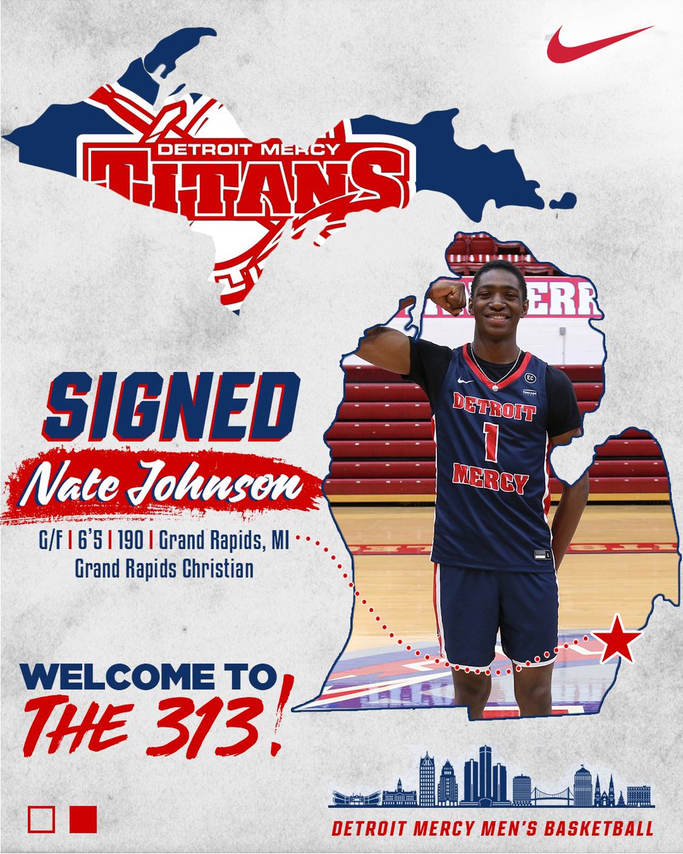 Welcome Nate Johnson out of @grceagles 

🏀 Honorable Mention All-State 
🏀 Tabbed to the Bank Hoops Division 2 All-State First Team
🏀 Averaged 13.0 points, 5.0 rebounds, 3.0 assists and 2.0 steals per game

#DetroitsCollegeTeam 

🔗 tinyurl.com/yew7p8my