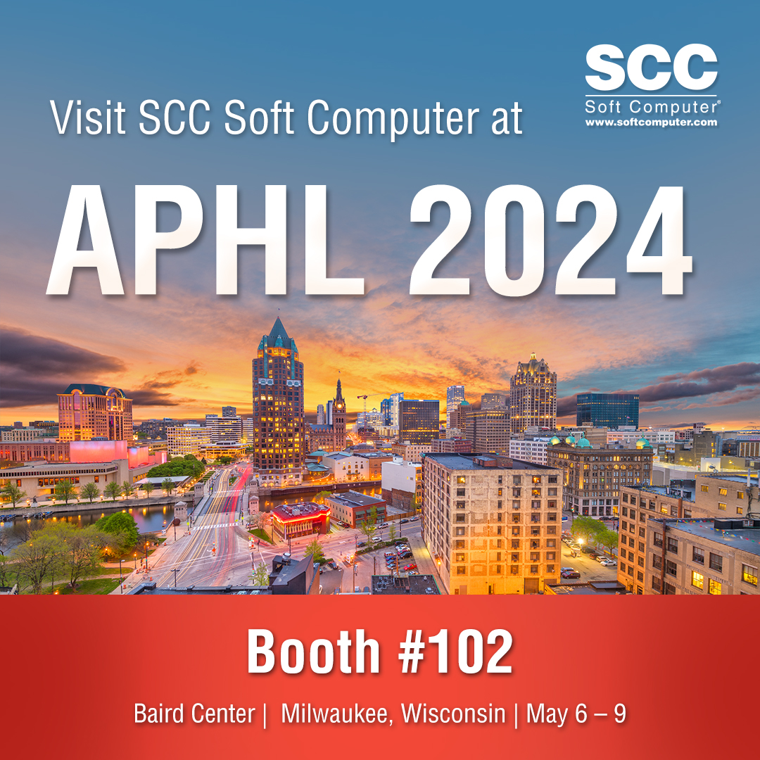 SCC will be participating in APHL 2024! Stop by booth 102 to learn more about our products! 👨‍🔬 #APHL #sccsoftware