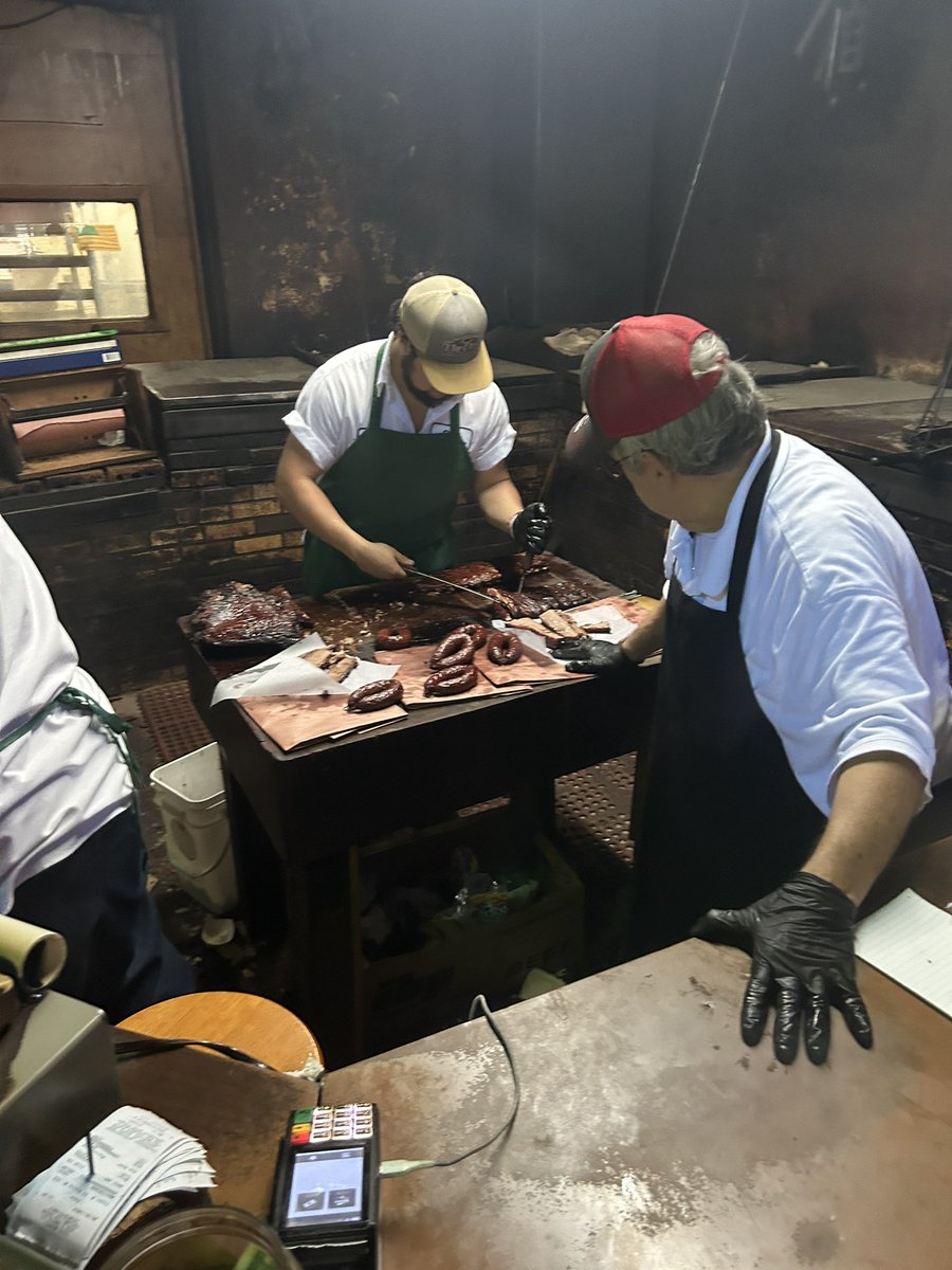 Had to stop at one of the BBQ Mecca’s at City Markey in Luling on our way to the state track meet. Never disappoints!!