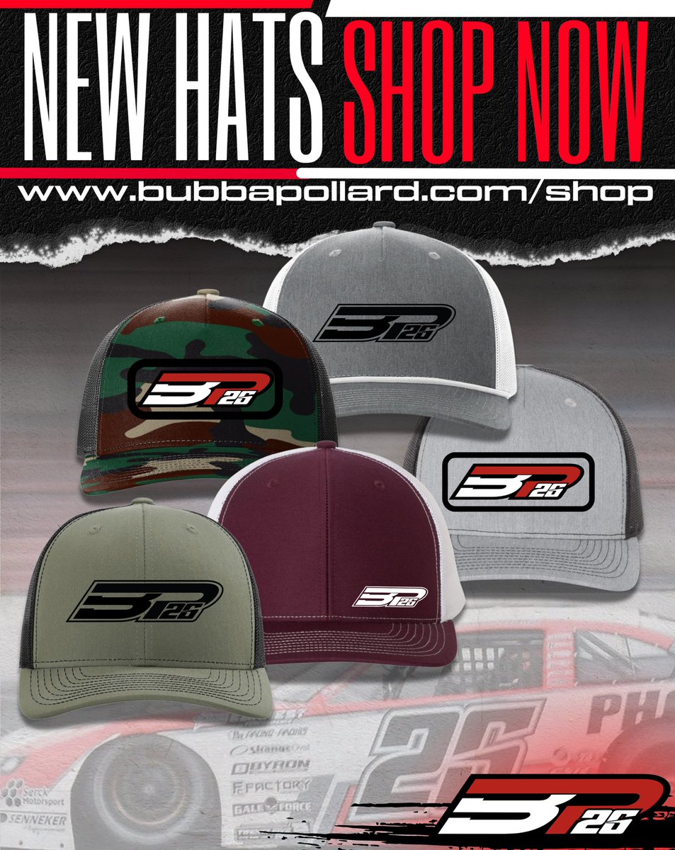 NEW HATS added to the store! Shop now: bubbapollard.com/shop Free shipping over $75! Also, recent orders have also been shipped out, so keep an eye out for your BP package!