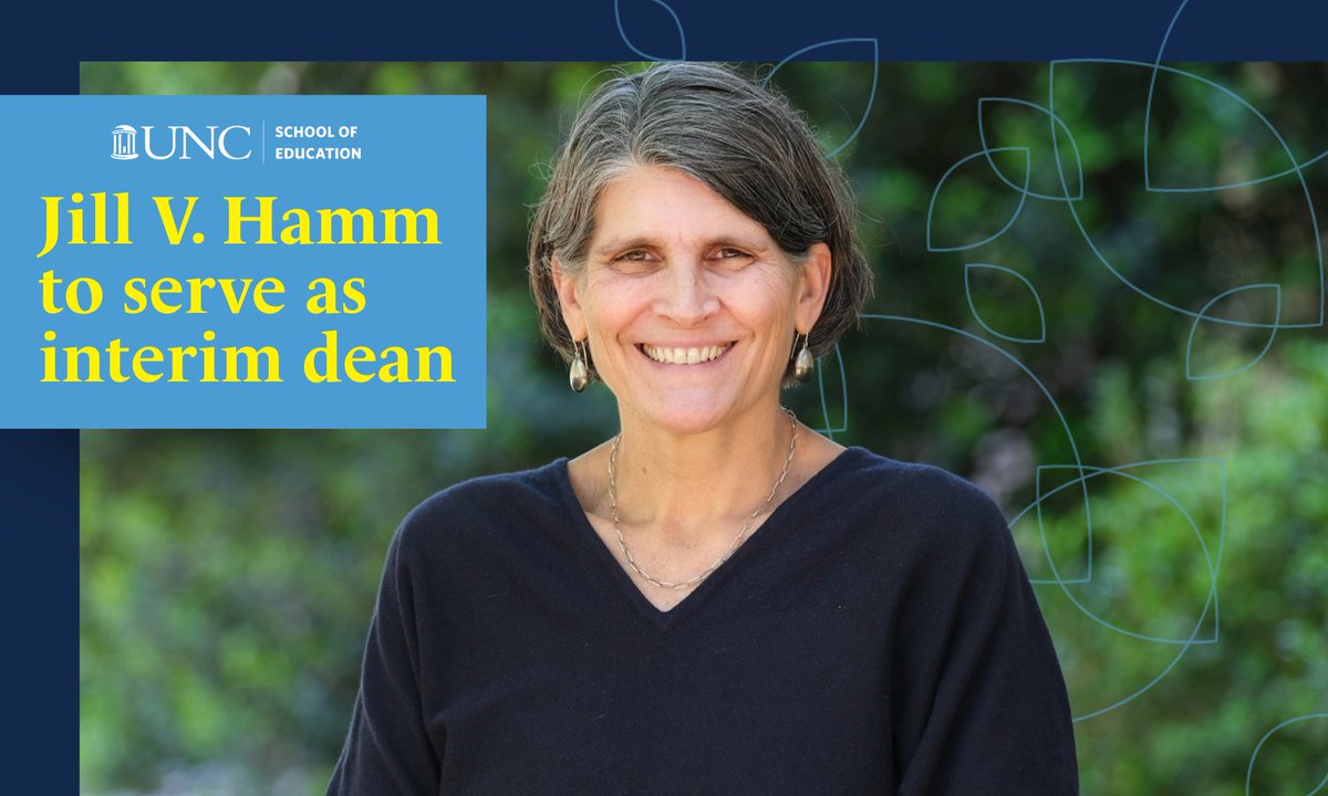 Beginning May 15, Jill V. Hamm, Ph.D., the William C. Friday Distinguished Professor of Education, will step into the role of @UNCSchoolofEd interim dean. ⬇️