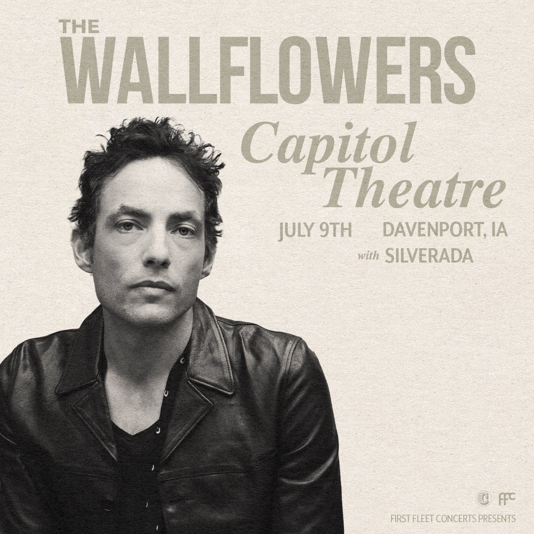 We are so stoked to announce that we’ll be opening for @TheWallflowers in Davenport IOWA on July 9th at Capitol Theatre. Tickets are on sale now, y’all, don’t miss this one! silverada.com