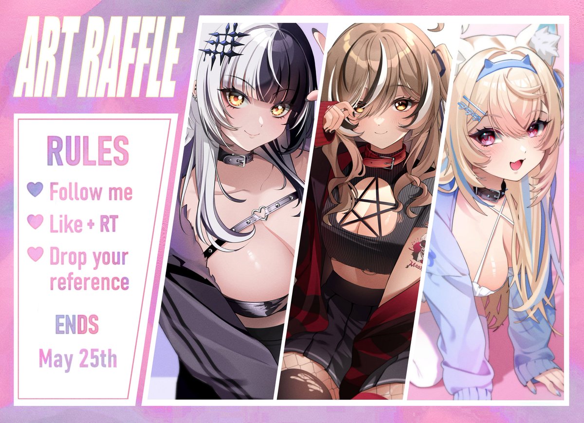 💜ART RAFFLE💜 Thank you for the support!!! 1 winner Prize: rendered drawing of oc or character of your choice (half body) RULES • Follow me • Like + RT • Drop your reference in the comments • No AI Ends: May 25th CET Good luck! 💜