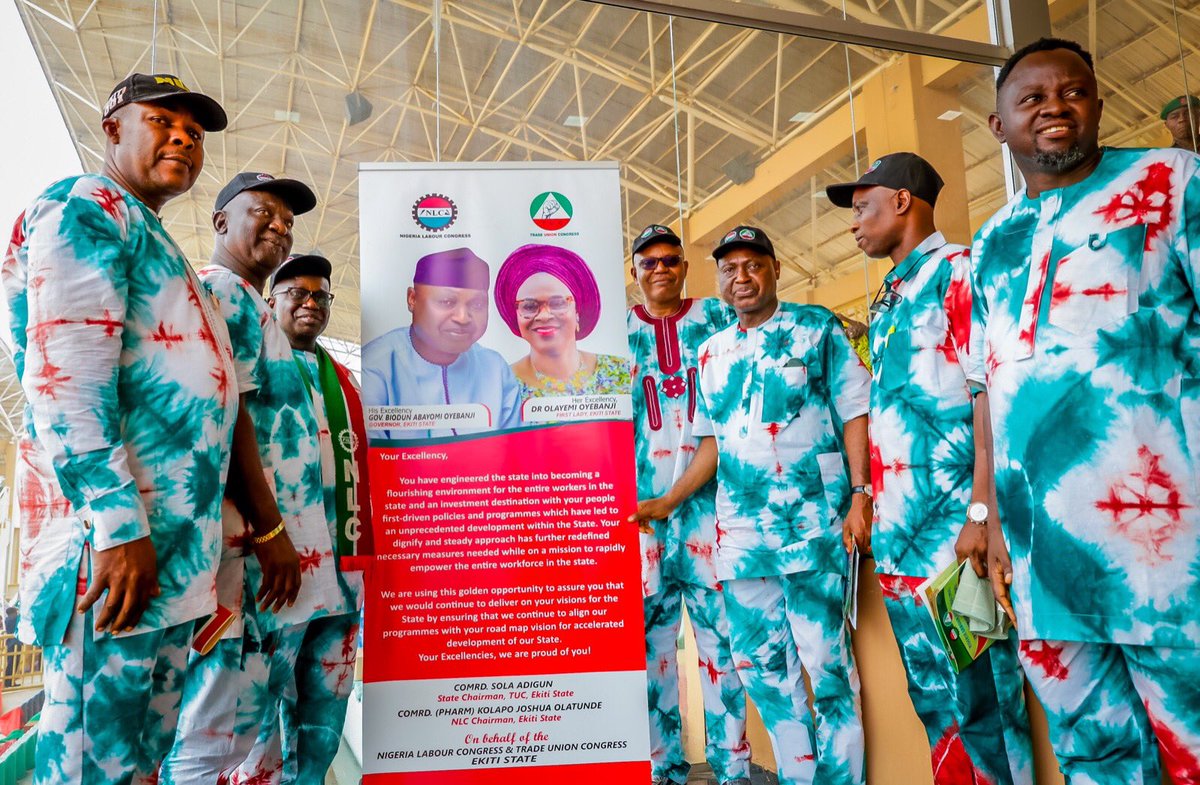 It was a delight to join workers in our state for this year’s May Day at Ekiti Parapo Pavilion in Ado-Ekiti. The colourful event provided another opportunity for me to interact with workers and our labour union leaders, listen to their concerns, and reassure them of our