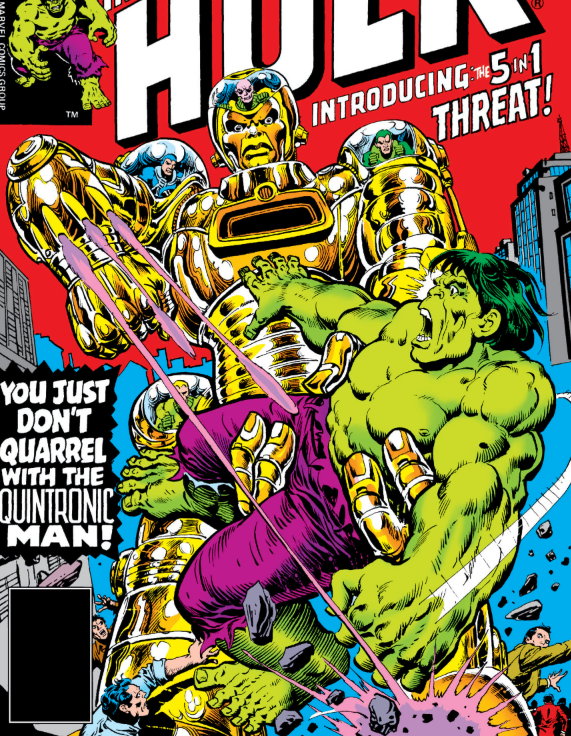 The Quintronic Man first appeared in Incredible Hulk #213 #QuintronicMan #Hulk #Marvel