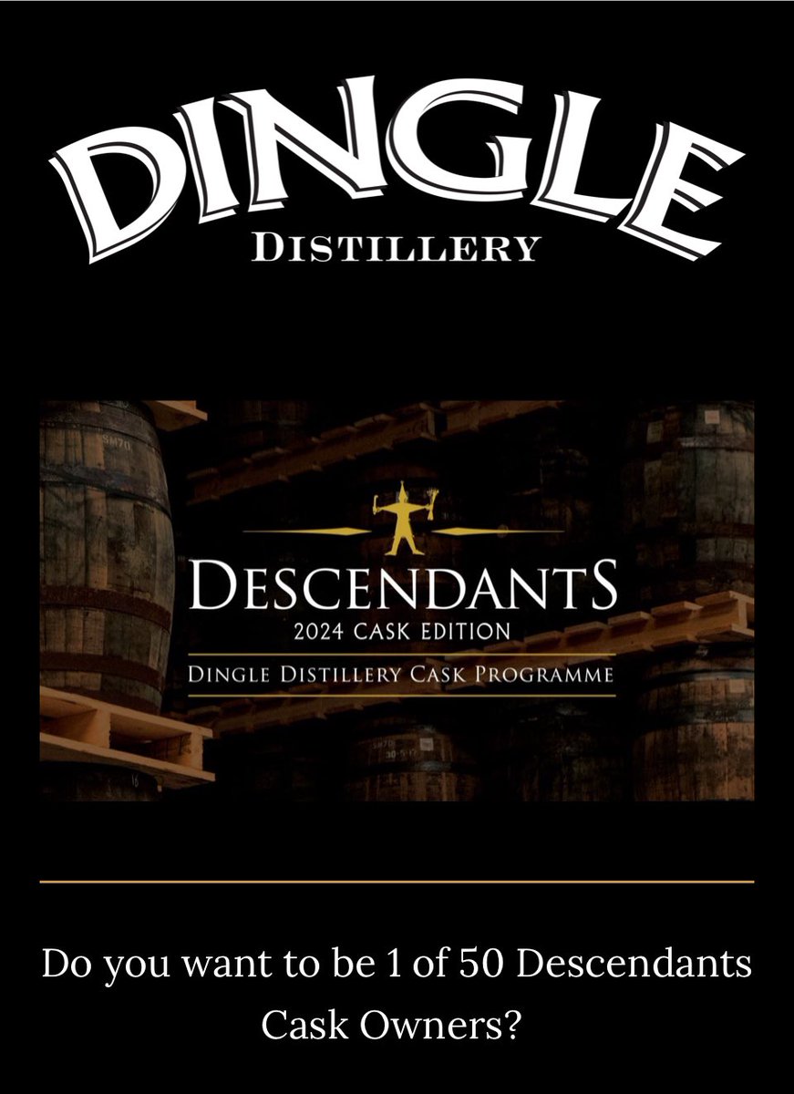 See if I buy a @DingleWhiskey “Descendants” cask can I apply for an Irish passport? 🤞