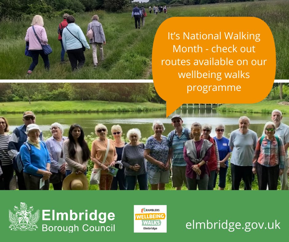 #WalkThisMay is here! Get ready to explore the borough. Join our wellbeing walks for great views, mindfulness, and short strolls in #Claygate, #Hersham, #Molesey and #Walton. Find out where to meet: ow.ly/QcGP50RpiyR