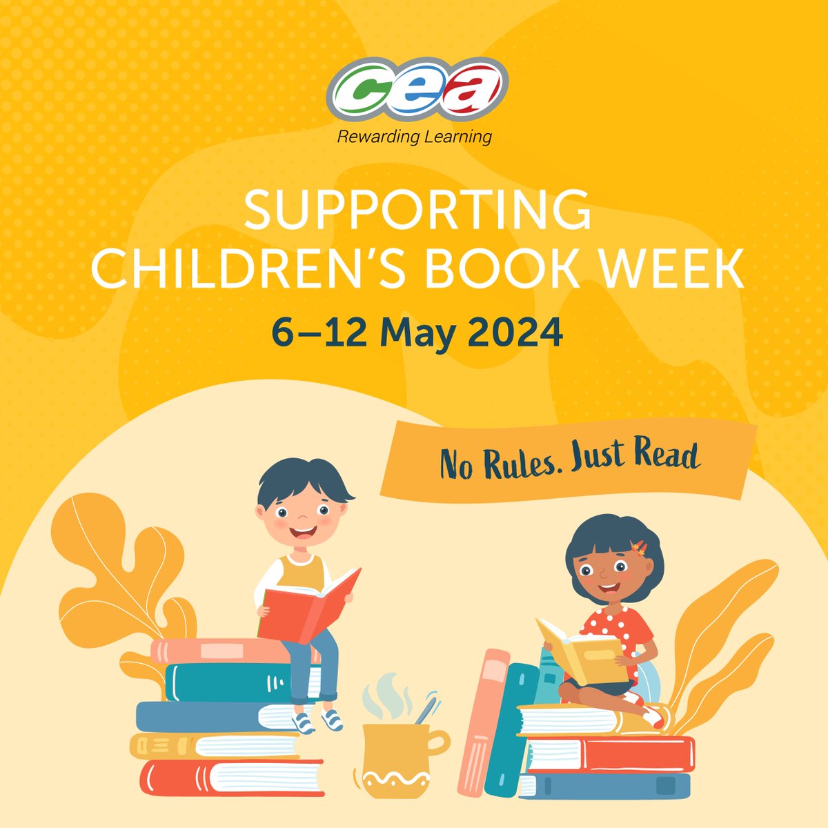 📢 Next week is #ChildrensBookWeek! An annual celebration of reading for pleasure for children of primary school age.  The theme for this year's celebration is:

📚 No Rules. Just Read. 📚