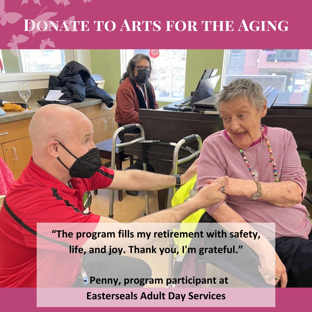 Our creative aging programs bring life enrichment and joy to participants. Your donation helps us reach more older adults and caregivers with the dazzling beauty and therapeutic power of the arts.

artsfortheaging.org/spr
#artsinhealth #creativeaging #fundraise #nonprofit #art