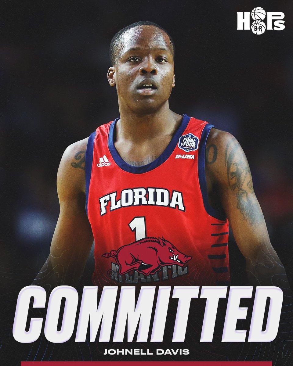 Johnell Davis has committed to Arkansas. Davis is widely considered the top player in the portal after a successful career at FAU.