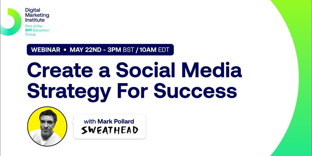 Feeling like you're chasing the wind in social media? Join our next FREE webinar with Mark Pollard, Strategy Friend, founder of Sweathead. Learn how to navigate the social media landscape with confidence. 🔗 buff.ly/3w7qfhh #SocialMediaStrategy #Webinar