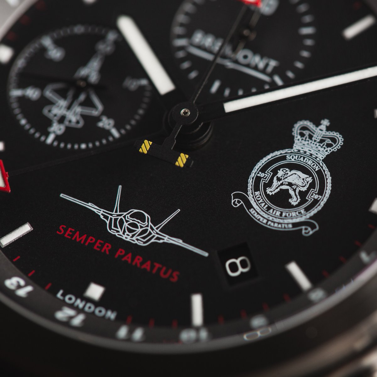 Swipe to see more of the Bremont ALT1-ZT F-35B 207 Sqn Watch This timepiece is customised with details of the 207 Squadron, the iconic F-35B 'Lightning II' aircraft and is exclusively available to 207 members. To enquire, email military@bremont.com #Bremont #207sqn