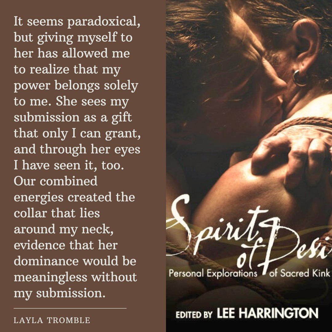 Get your copy of Spirt of 
Spirit of Desire: Personal Explorations of Sacred Kink today: amazon.com/Spirit-Desire-…

#leeharrington #indieauthor #sexedmatters #sexeducation #kinkeducation #desires