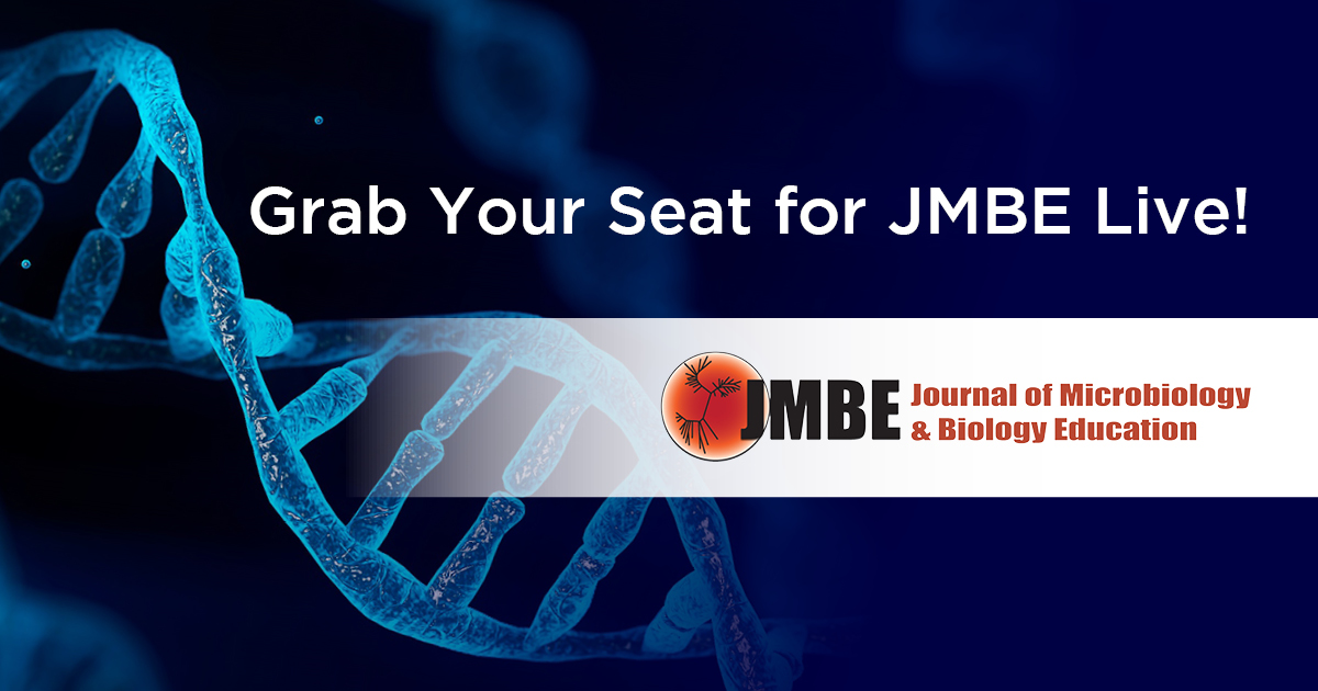 Time is running out! Join us for our free #JMBELive! webinar on May 3 at 2 p.m. ET and explore how upper-level interdisciplinary microbiology CUREs boost student self-efficacy, identity and skills. Register now: asm.social/1Qm #JMBE #DBER #CUREs