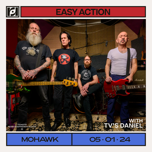 Ready for some Easy Action? Pull up to @mohawkaustin and catch them live along w/ TV's Daniel tonight! 📺 Doors 8/ Music 9 🗣 Tickets Available Here: wl.seetickets.us/event/easy-act…