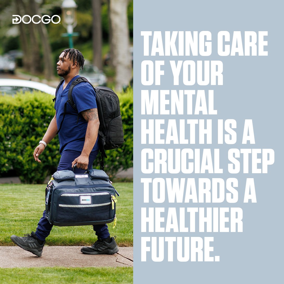 May is Mental Health Awareness Month! Your mental health is just as important as your physical health. For the days you may not feel your best, connect with DocGo On-Demand services for your chronic and urgent care needs. #MentalHealthAwarenessMonth #DocGo #MentalWellness.