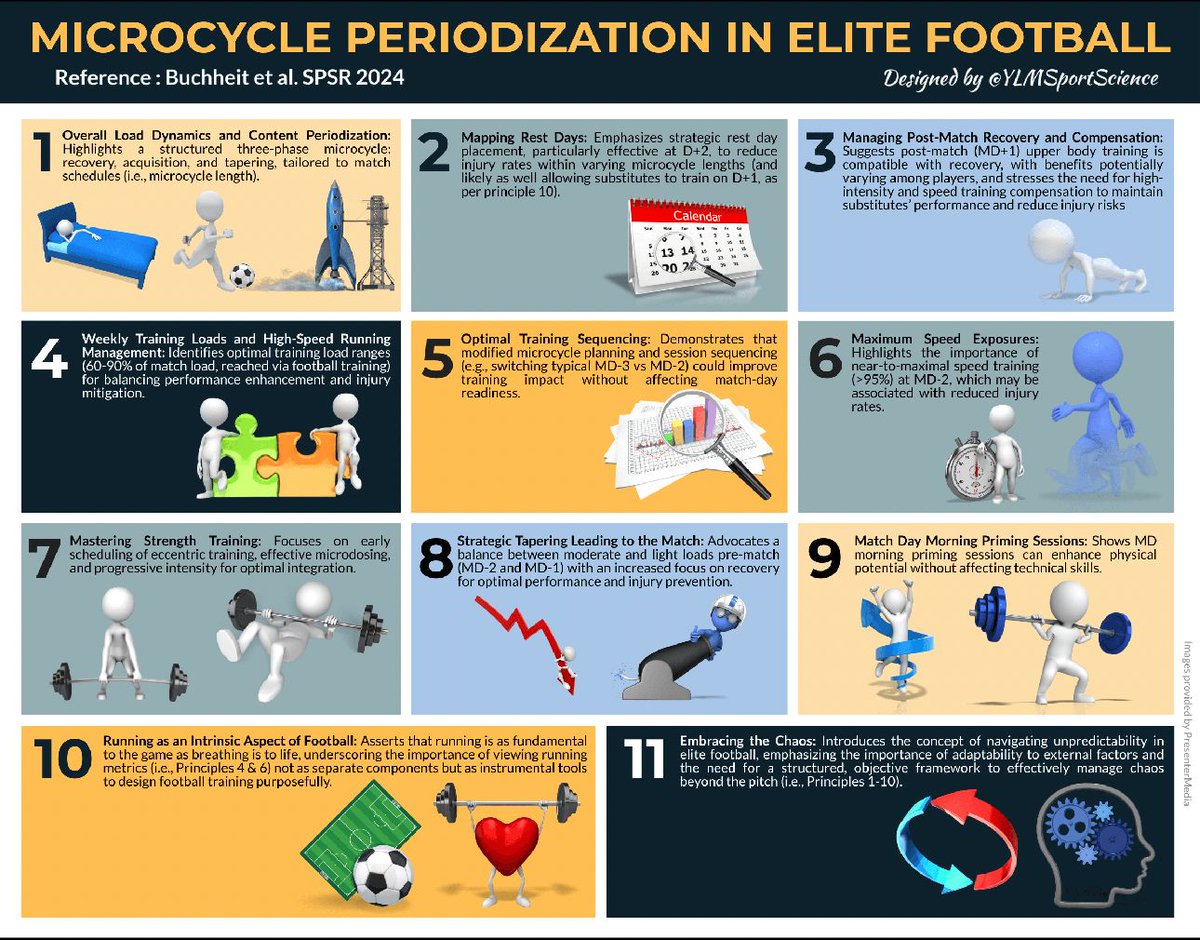 The 11 Evidence-Informed and Inferred Principles of Microcycle Periodization in Elite Football 

sportperfsci.com/the-11-evidenc…