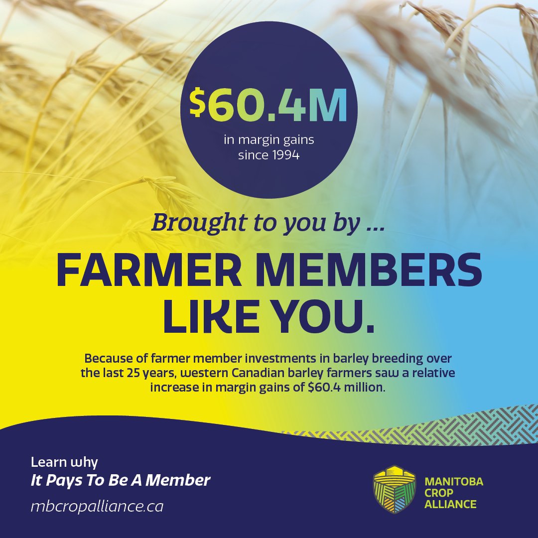 To all our farmer members: thank you for trusting us with your hard-earned check-off dollars. Your continued investment makes success stories like this one possible. For more examples of why #ItPaysToBeAMember, visit our website: ow.ly/Zbjm50R70Bk #cdnag #MbAg #MBFarms