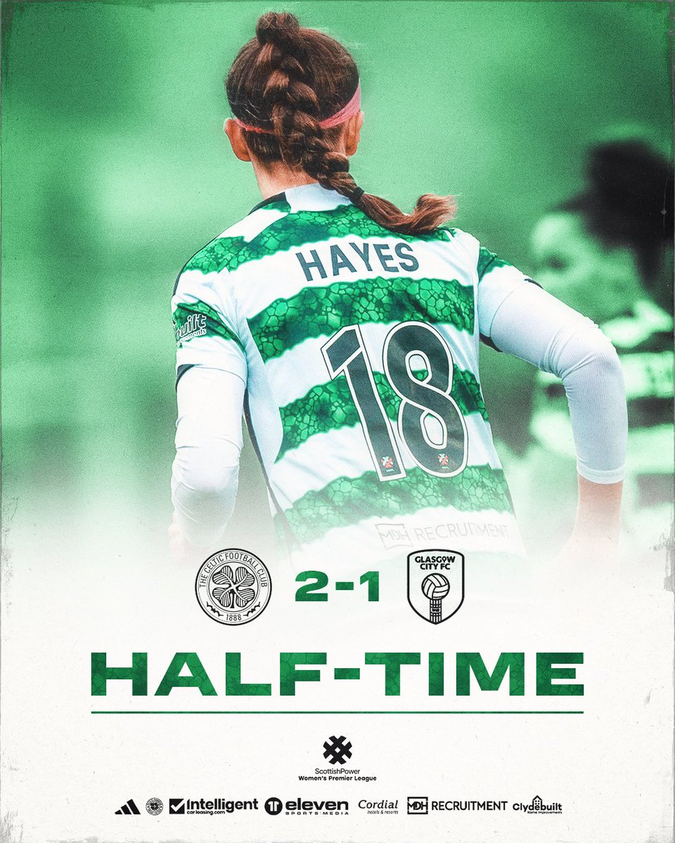 A Caitlin Hayes double hands us the lead going into the break after a strong first half showing 👏

🟢2⃣-1⃣🟠
#CELCIT | #SWPL | #COYGIG🍀