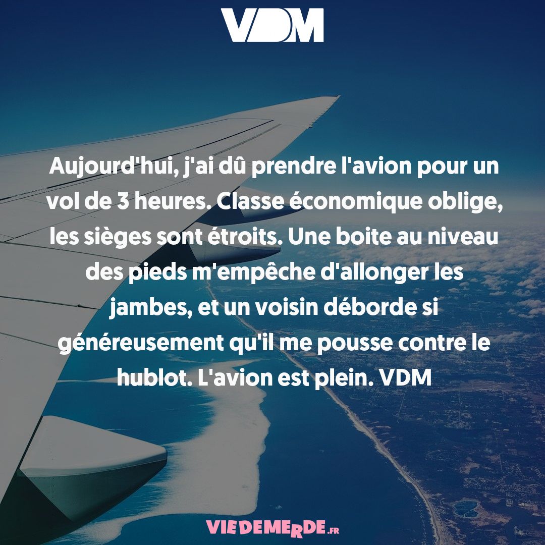 Aujourd'hui, partagez vos VDM ici : viedemerde.fr/?submit=1 et/ou téléchargez l'appli VDM officielle - viedemerde.fr/app