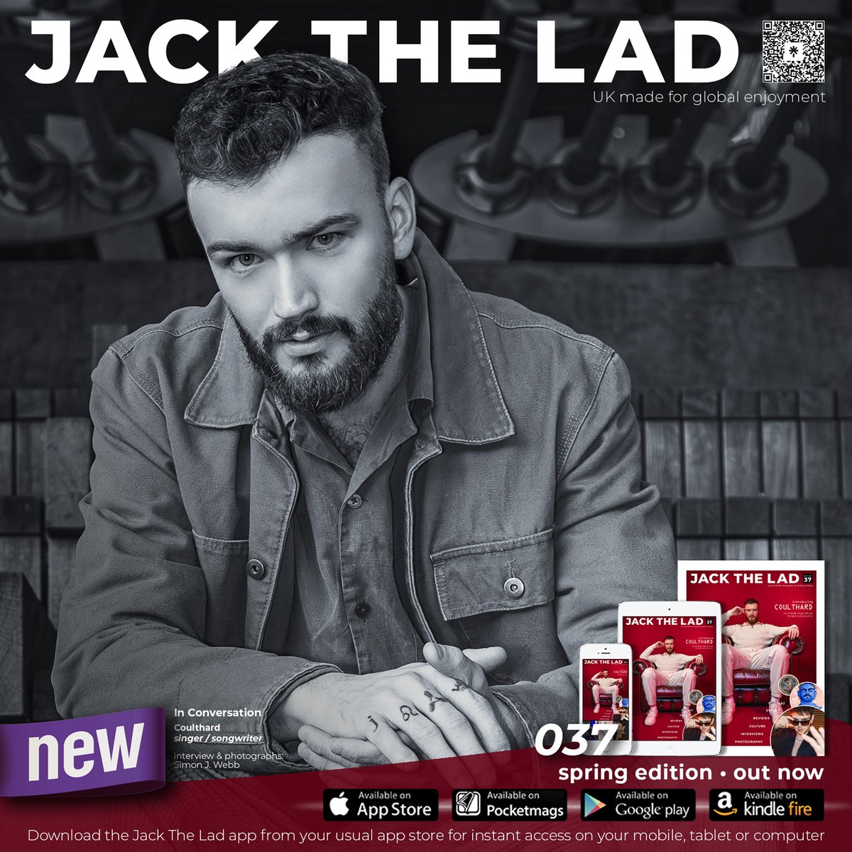 Covering club classic ‘Toca’s Miracle’ was just the start of Coulthard's musical journey as our Issue 37 coverstar proved with his recent self-penned single release 'Climax'. You'll find his exclusive interview & photoshoot only in Jack The Lad, out now! linktr.ee/jacktheladmag