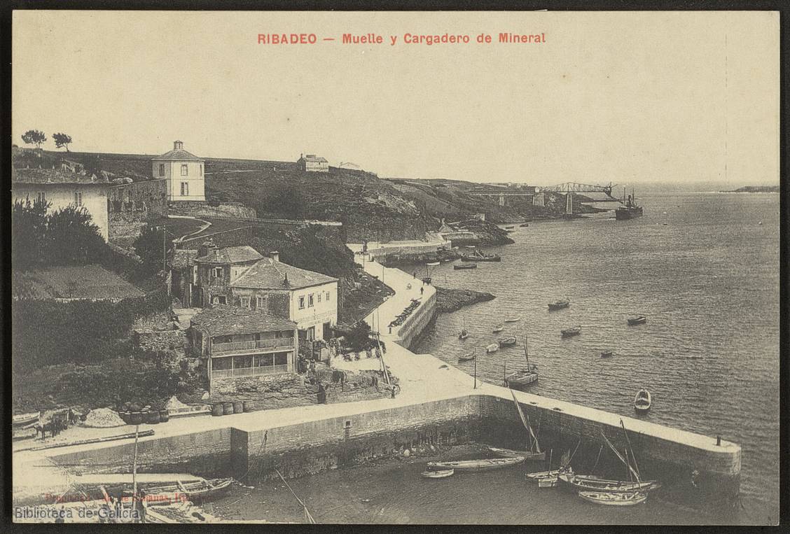 @camino_xacobeo 📷🖼️ 'Ribadeo'. Ribadeo: Vda. de Cabanas, [1906-1958]. Galiciana, Biblioteca de Galicia, POS 1173. 👣