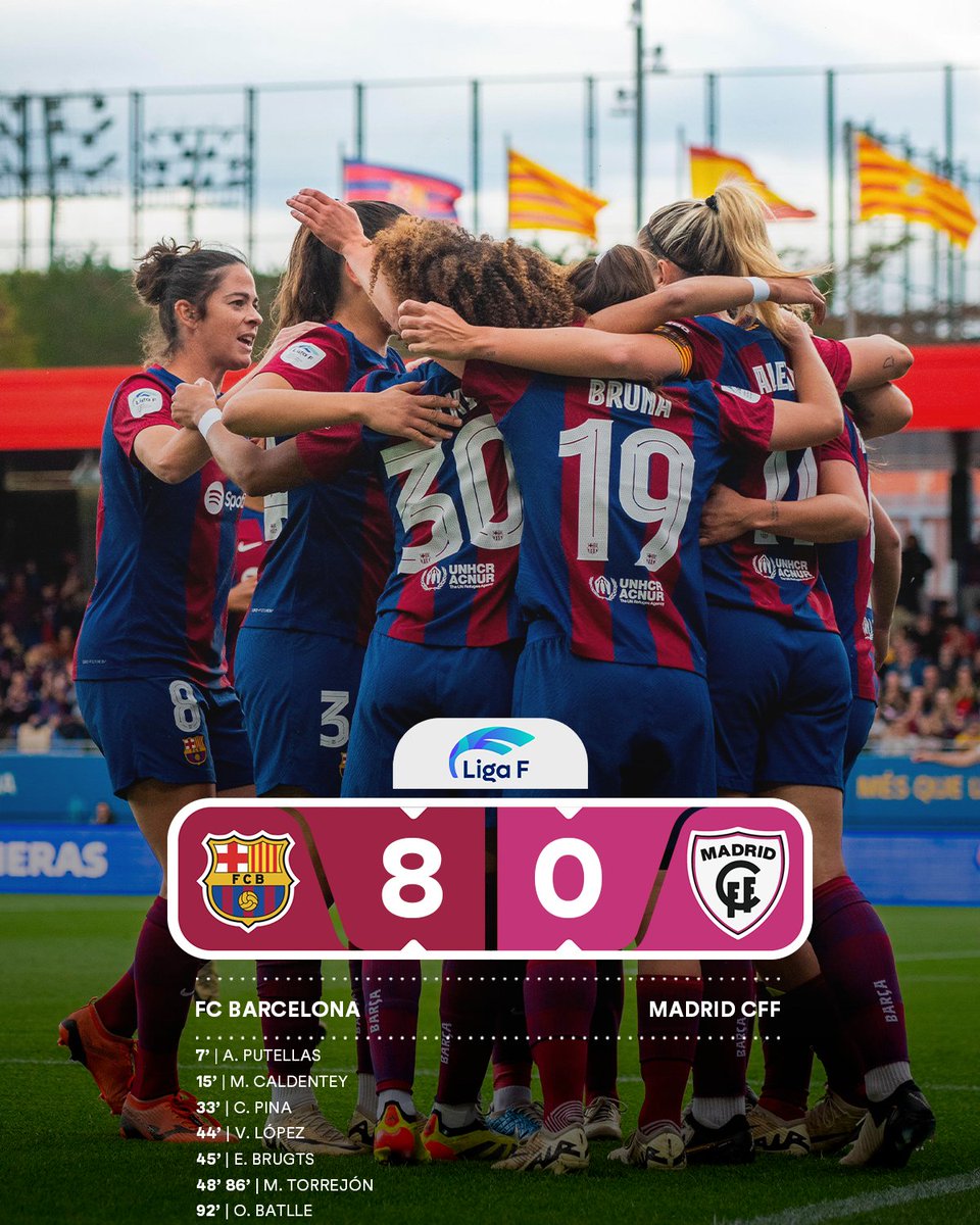 Victoria del @FCBfemeni para cerrar la J25 ✨

#LigaF