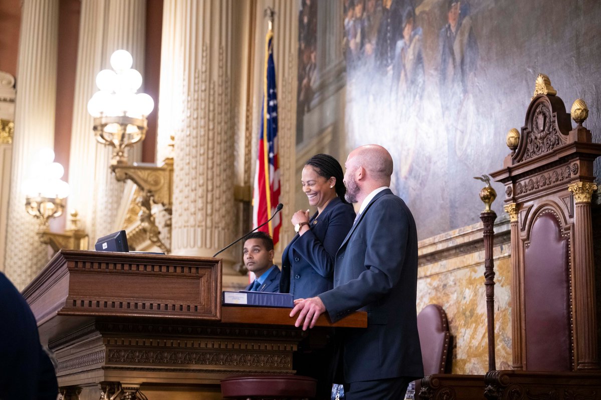 It was an incredible privilege to be the Speaker pro temp this morning to open our #PaHouse session. It's quite breathtaking to be able to stand at the Speaker’s dais and preside over the proceedings in our historic House Chamber.