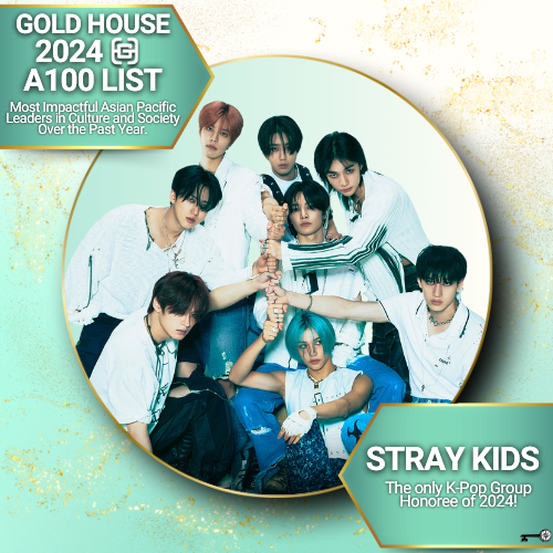 Stray Kids Among @GoldHouseCo's Most Impactful Asian Pacific Leaders of 2024

Gold House's prestigious A100 list has once again spotlighted the remarkable impact of Asian Pacific changemakers in culture and society, and we couldn't be more proud to see @Stray_Kids honored in the