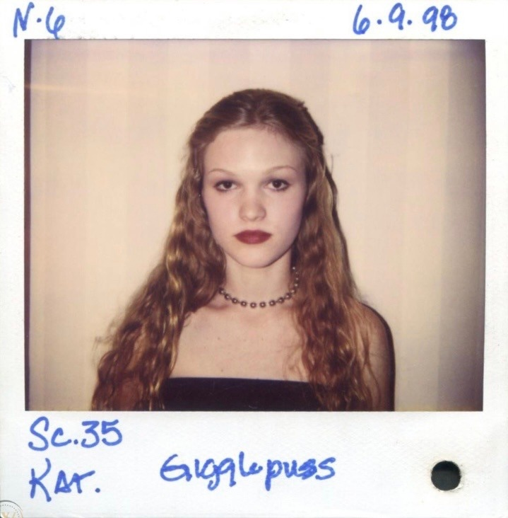 polaroids of Julia Stiles for '10 things I hate about you'