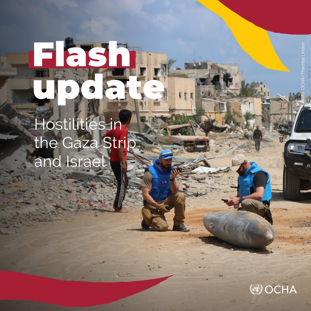 Unexploded ordnance in #Gaza at the “most dangerous stage,” warns @UNMAS. Over 10k people estimated missing under rubble. In the #WestBank, at least 800 Israeli settler attacks since 7 October; three schools in H2/Hebron open after seven months. More: ochaopt.org/content/hostil…