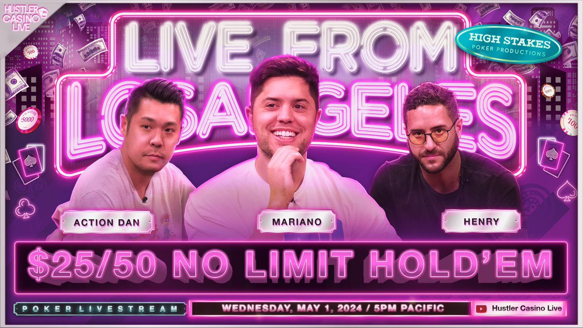 TONIGHT!! $25/50 w/ @ActionDanPoker, Mariano, @TheUnrealHG, @MikeXpoker, @dylanflashner, @GuoZeo & more Commentary by @NickVertucciNV Watch it here: youtube.com/live/LsrZiVrZi…