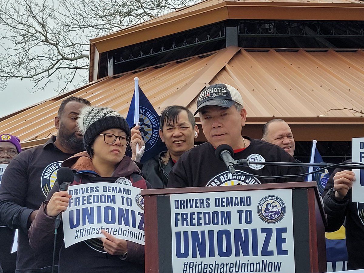 @Uber @lyft There’s no better way to honor #MayDay this year than to be here with our partners @MachinistsUnion & @cpajustice in the #DriversDemandJustice coalition! Together, we will WIN! #RideshareUnionNow #UnionsForAll