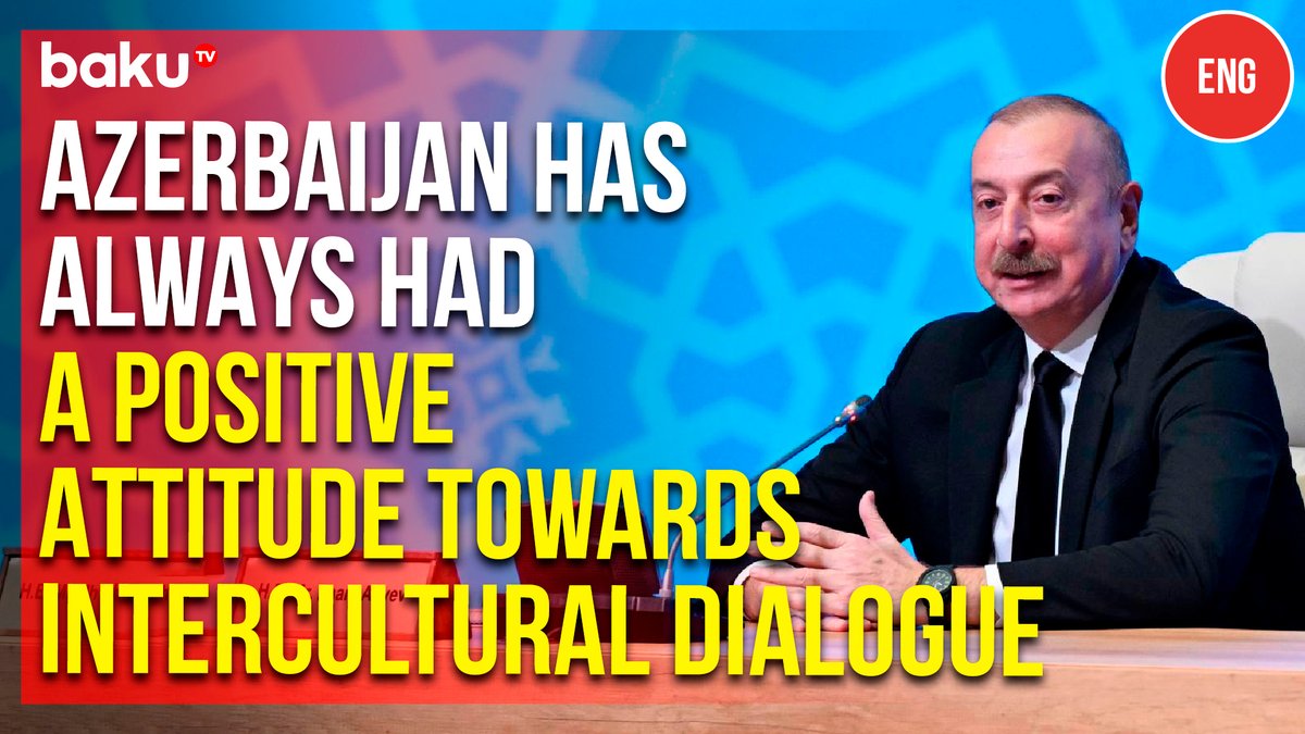 President Ilham Aliyev spoke at the opening of the VI World Forum on Intercultural Dialogue 
youtu.be/zfOnY9lWWC8

  #WorldForum #bakutvinternational #news #breakingnews