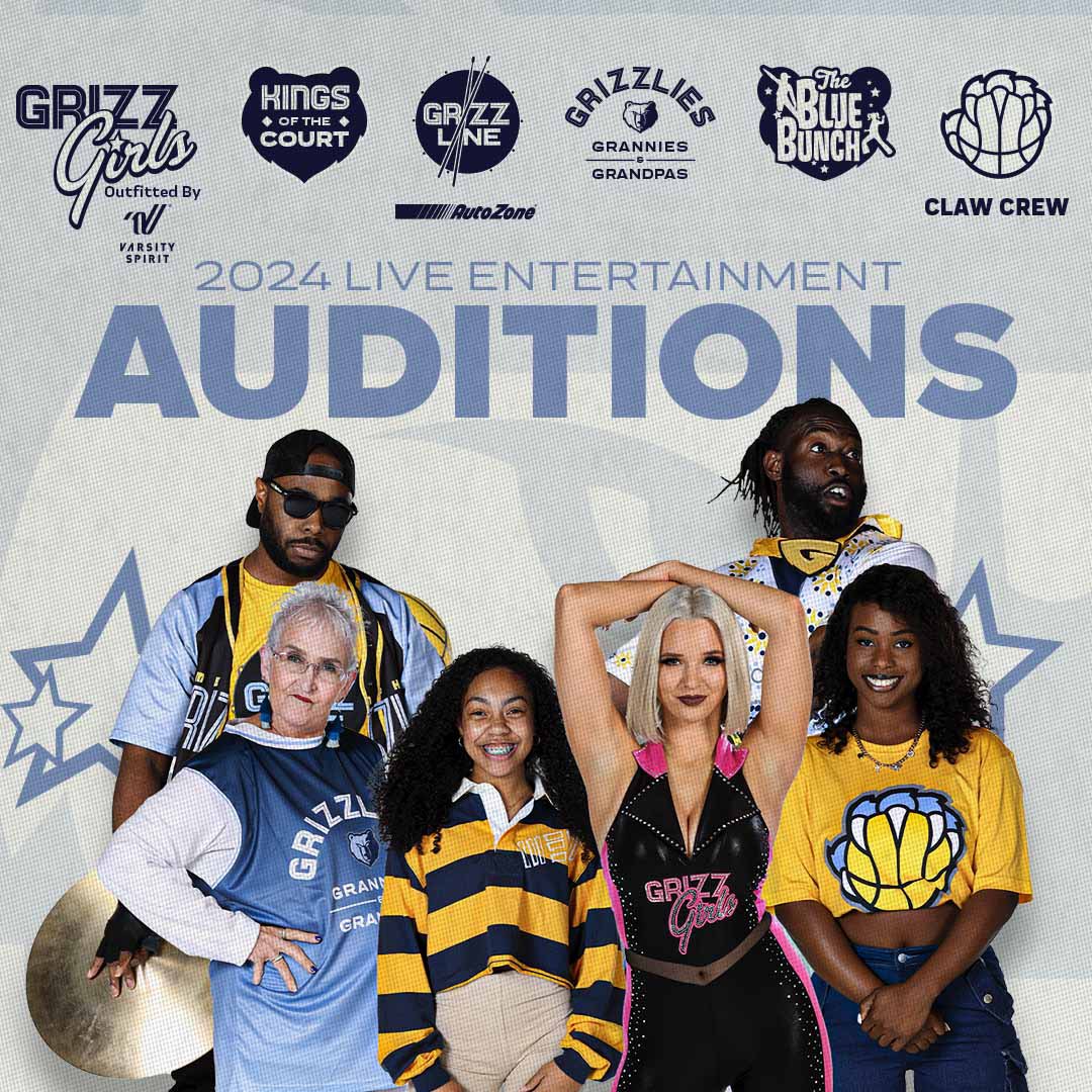 ‼️ATTN ENTERTAINERS‼️ auditions for @memgrizz Live Entertainment teams are back🙌 more info: bit.ly/3MDxH7Q