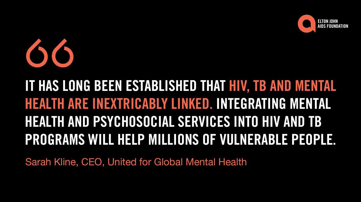 Making mental health a priority in HIV prevention, treatment and care is essential to improve the overall health & wellbeing of people living with HIV. We’re working with partners around the world, including @UnitedGMH to bridge this gap. @SarahEKline #MentalHealthAwarenessMonth