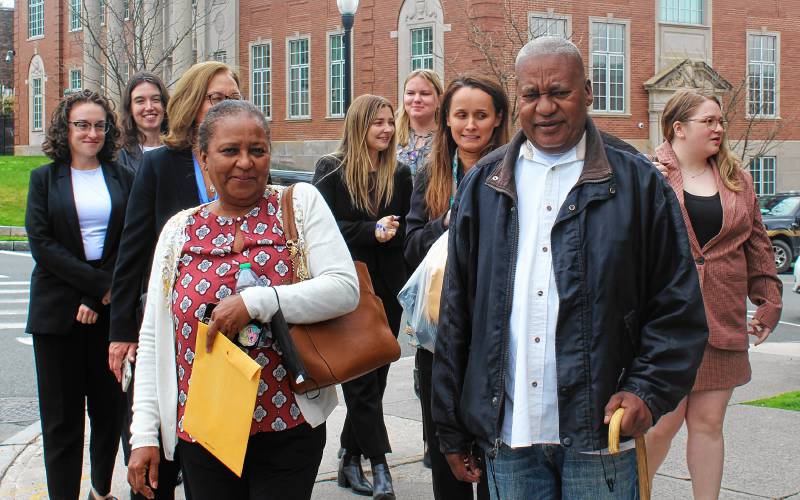 On Tuesday, April 30, Elvio Marrero walked free from prison following his first degree murder conviction being vacated. Marrero was the eighth Boston College Innocence Program (BCIP) client whose wrongful conviction has been overturned since 2019. recorder.com/Former-Greenfi…