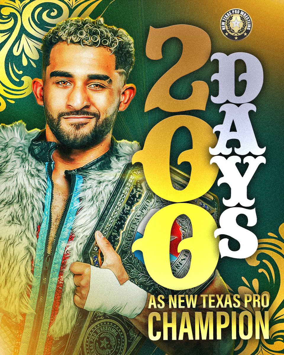 ❗️BREAKING❗️ @StephenWolf309 has officially surpassed 200 days as New Texas Pro World Champion! Congratulations is in order for the “Leader of the Pack” as he carries the Top Championship in Texas into the next era of Wrestling! 🖼️: Hiban Huerta