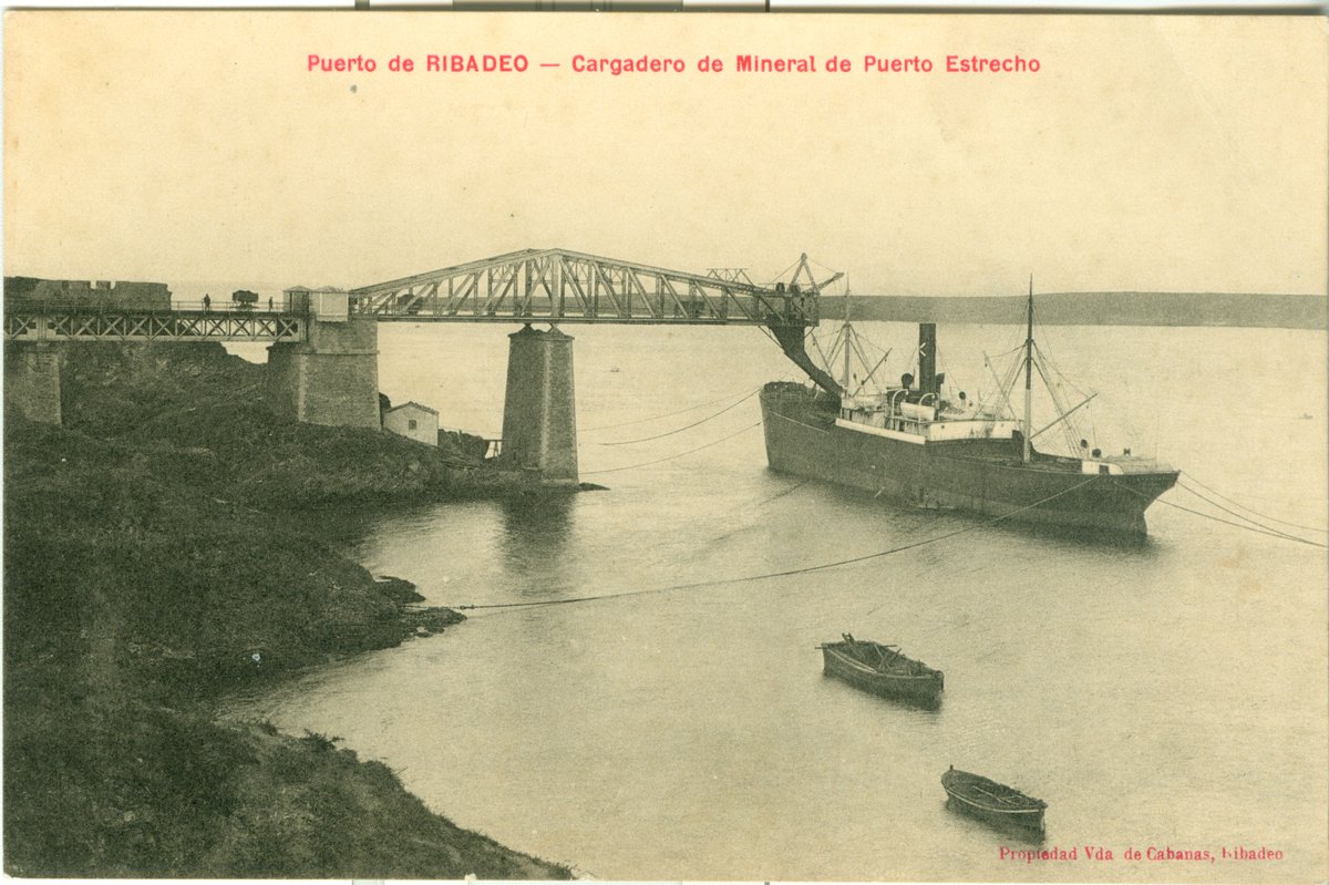 @camino_xacobeo 📷🖼️ '[Ribadeo]. Puerto de Ribadeo'. Ribadeo: Vda. de Cabanas, [1906-1958]. Galiciana, Biblioteca de Galicia, POS 1233. 👣