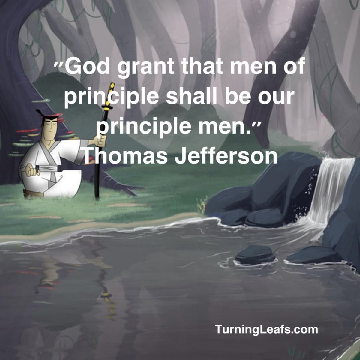 it’s those with values and principles that will be strong enough to lead #ThomasJefferson #TransformationCoach #GrowthCoach #ChristianCoach #aSignificantLife #WaketheLions #TLYAW #TurningLeafs