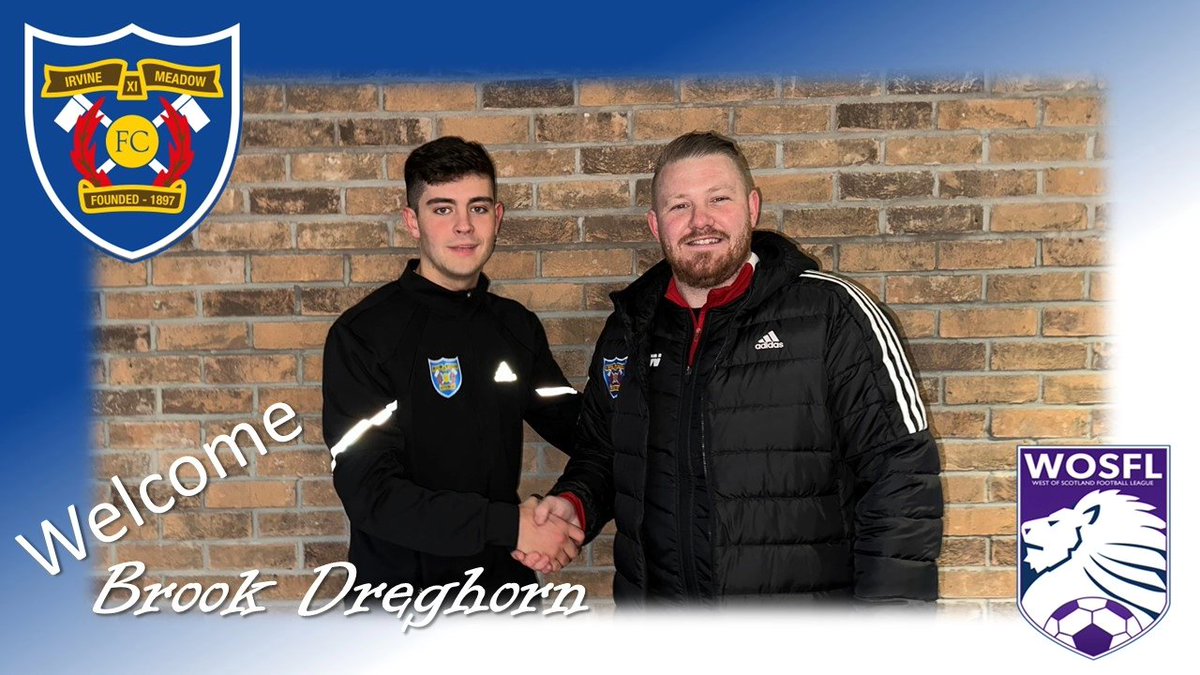 Delighted to announce two new signings. Brook & Struan have signed 1 year contracts with the club. Both have been instrumental with our Irvine Meadow FC Development Squad this season. Well deserved lads. “A club for the whole community…” Ⓜ️ #irvinemeadowXIFC Ⓜ️ #imXI #medda