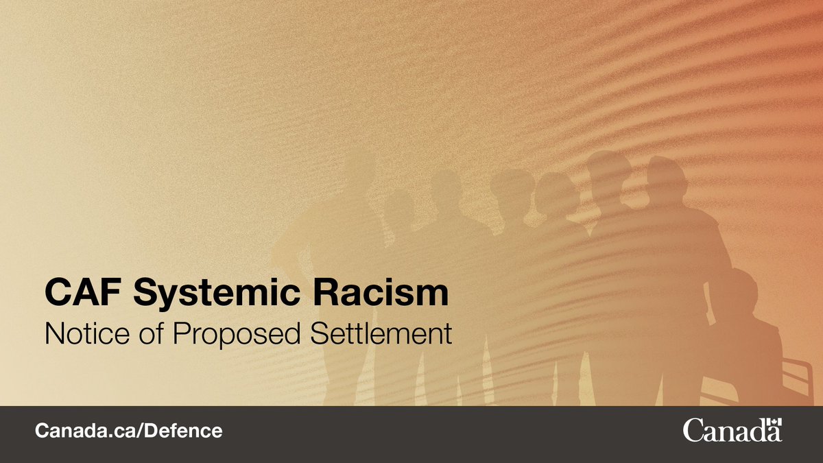 Were you directly affected by racism as a CAF member? A proposed settlement may affect you. Learn more about the lawsuit and proposed settlement, including your legal rights and options: forcesaction.com